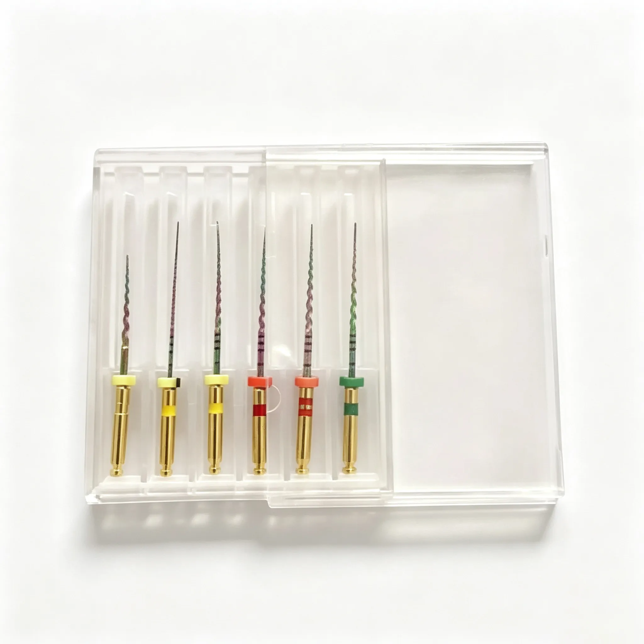 Amexors push-pull plastic box packaging for endodontic files
