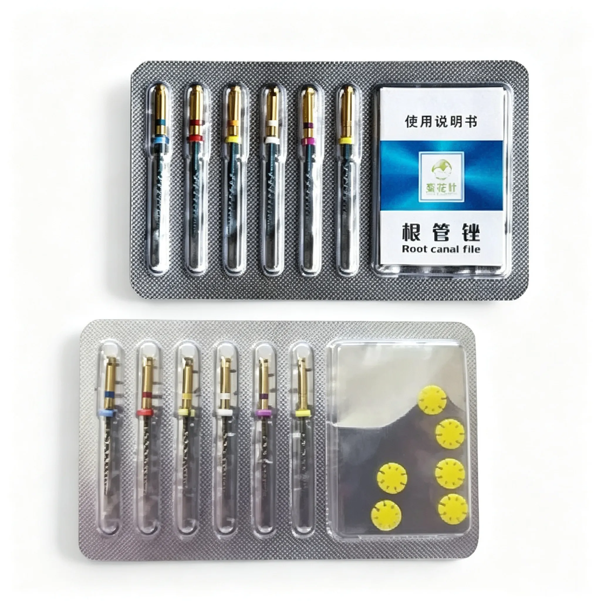 AMEXORS PVC and aluminum foil packaging for endodontic files