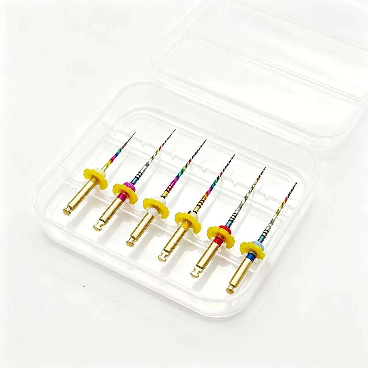 AMEXORS rainbow coating NiTi rotary files S shape cross section03