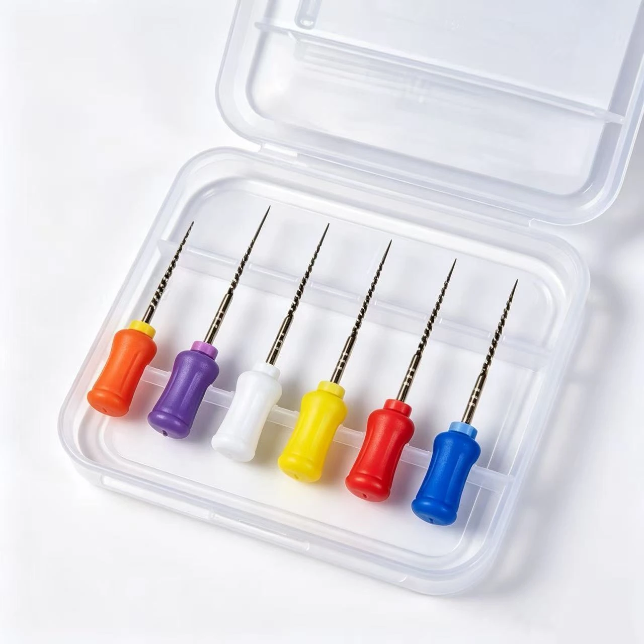 AMEXORS Large Taper Manual Files with Silicon Handle2